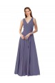 Silver Stone V-Neck Sleeveless A-Line Bridesmaid Dress Townsville
