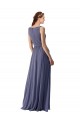 Silver Stone V-Neck Sleeveless A-Line Bridesmaid Dress Townsville