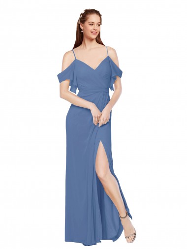 Windsor Blue Sweetheart Sleeveless A-Line Bridesmaid Dress Townsville