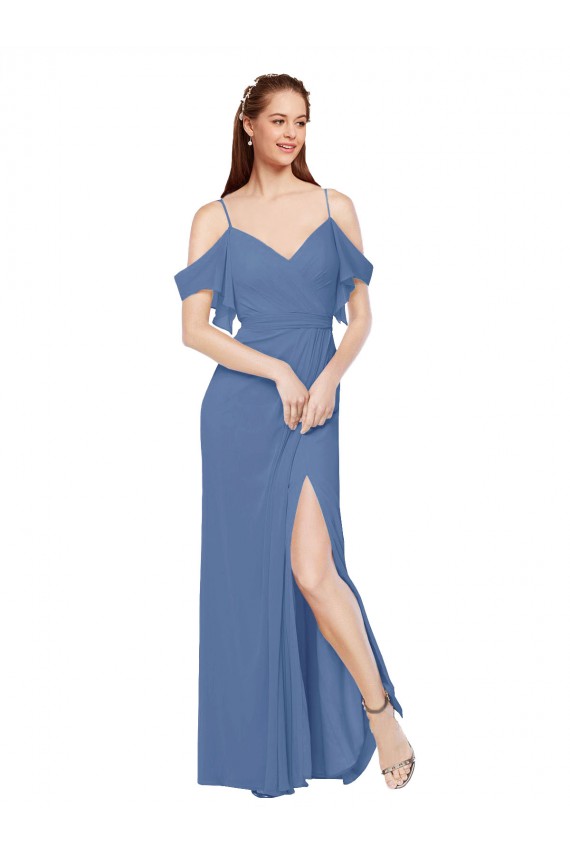 Windsor Blue Sweetheart Sleeveless A-Line Bridesmaid Dress Townsville