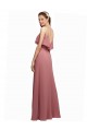 Dark Navy Scoop Neck Sleeveless V-Back A-Line Bridesmaid Dress Townsville