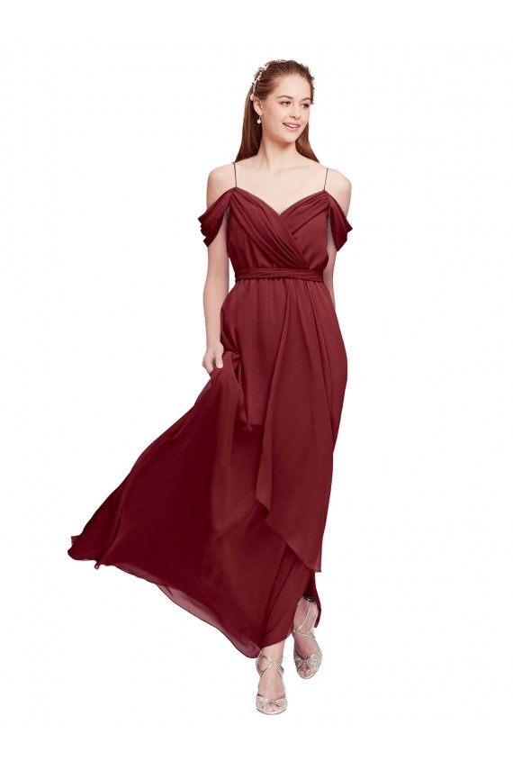 Burgundy Sweetheart Sleeveless Sheath Formal Dress / Bridesmaid Dress Townsville
