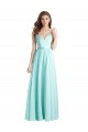 Waterfall V-Neck Sleeveless V-Back A-Line Bridesmaid Dress Townsville