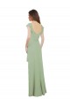 Smoke Green Sweetheart Cap Sleeves Low Back A-Line Bridesmaid Dress / Formal Dress Townsville
