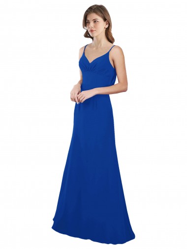 Royal Blue Sweetheart Sleeveless Low Back A-Line Evening Dress / Bridesmaid Dress Townsville