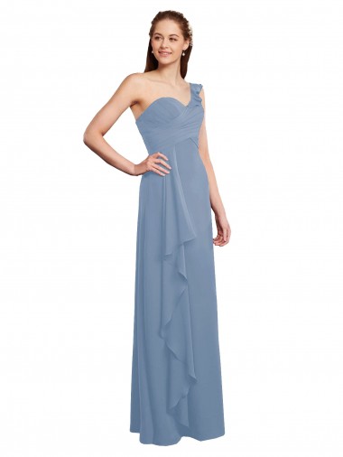 Dusty Blue Sweetheart Sleeveless A-Line Formal Dress / Bridesmaid Dress Townsville
