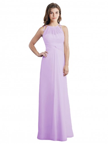 Lilac Sweetheart Sleeveless Keyhole Back A-Line Bridesmaid Dress / Formal Dress Townsville