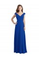 Royal Blue V-Neck Sleeveless A-Line Bridesmaid Dress / Evening Dress Townsville