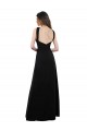 Black Halter Neck Sleeveless Open Back A-Line Bridesmaid Dress Townsville
