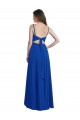 Royal Blue Spaghetti Straps Sleeveless Open Back A-Line High Low Bridesmaid Dress Townsville