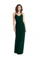 Ever Green V-Neck Sleeveless Low Back A-Line Semi Formal Evening Dress / Bridesmaid Dress Townsville
