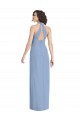 Dusty Blue V-Neck Sleeveless Open Back Trumpet Formal Evening Gown / Bridesmaid Dress Townsville