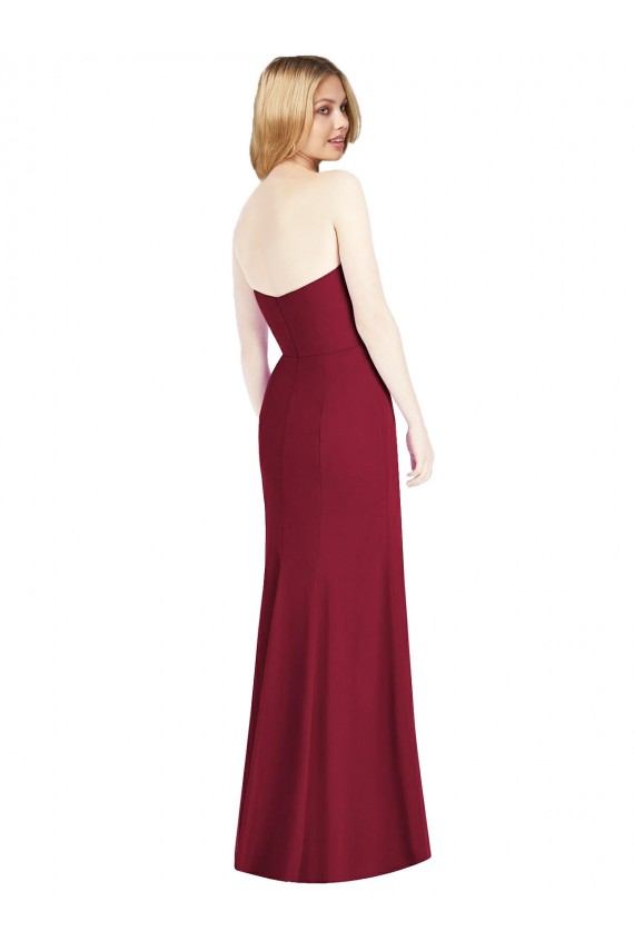 Desert Rose Strapless Sleeveless Trumpet Bridesmaid Dress Townsville