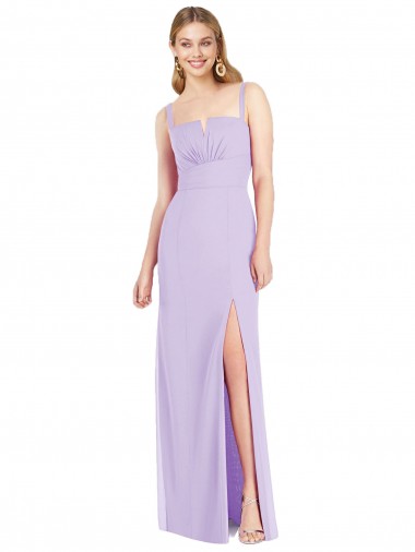 Lilac Strapless Sleeveless Mermaid Bridesmaid Dress Townsville