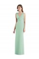 Mint Green V-Neck Sleeveless Open Back Trumpet Bridesmaid Dress / Evening Dress Townsville