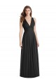 Black V-Neck Sleeveless Open Back A-Line Bridesmaid Dress Townsville