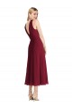 Lilac Halter Neck Sleeveless V-Back A-Line Prom Dress / Bridesmaid Dress Townsville