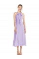 Lilac Halter Neck Sleeveless V-Back A-Line Prom Dress / Bridesmaid Dress Townsville