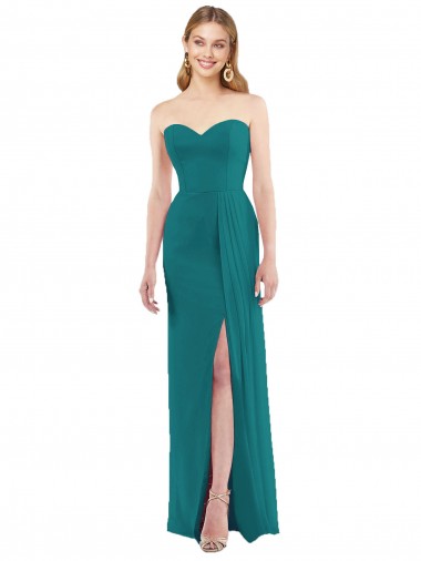 Hunter Strapless Sleeveless Trumpet Bridesmaid Dress Townsville