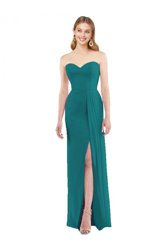 Hunter Strapless Sleeveless Trumpet Bridesmaid Dress Townsville
