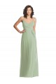 Smoke Green V-Neck Sleeveless Trumpet Formal Evening Gown / Bridesmaid Dress Townsville