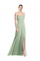 Sage Square Neck Sleeveless Low Back Trumpet Formal Evening Gown / Bridesmaid Dress Townsville