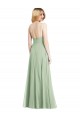 Sage Square Neck Sleeveless Low Back Trumpet Formal Evening Gown / Bridesmaid Dress Townsville