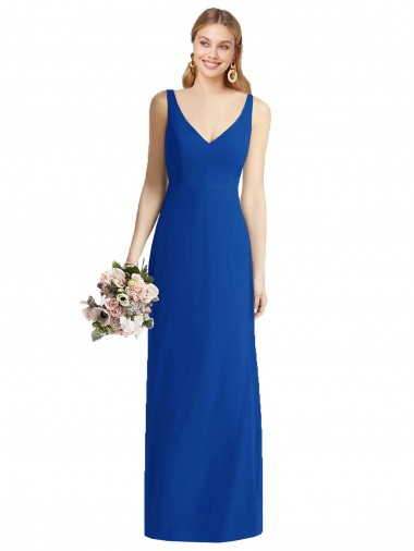 Royal Blue Strapless Sleeveless Mermaid Bridesmaid Dress Townsville