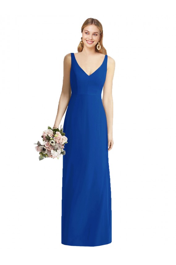 Royal Blue Strapless Sleeveless Mermaid Bridesmaid Dress Townsville