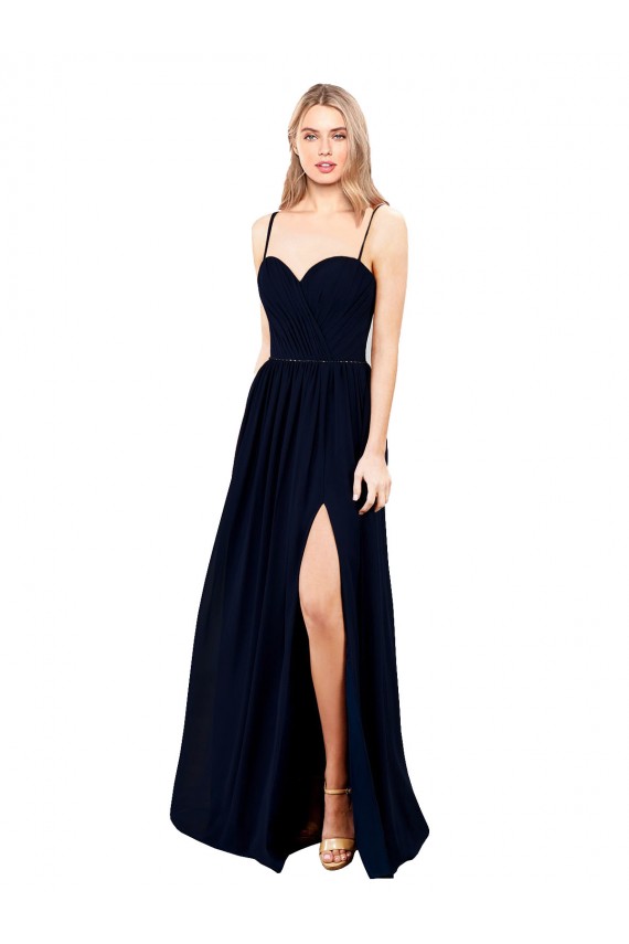 Dark Navy Sweetheart Sleeveless A-Line Formal Evening Gown / Bridesmaid Dress Townsville