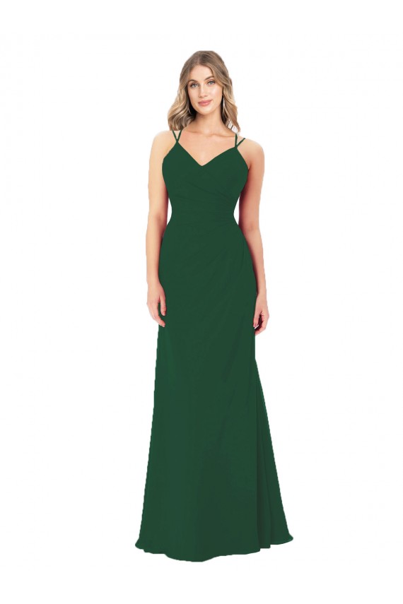 Dark Green Sweetheart Sleeveless A-Line Bridesmaid Dress Townsville