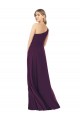 Grape One Shoulder Sleeveless A-Line Formal Dress / Bridesmaid Dress Townsville