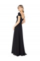 Black Sweetheart Cap Sleeves A-Line Bridesmaid Dress Townsville