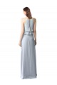 Light Sky Blue Halter Neck Sleeveless A-Line Bridesmaid Dresses Townsville