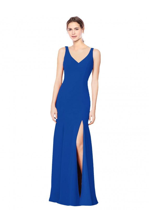 Royal Blue Sweetheart Sleeveless Low Back Sheath Bridesmaid Dress / Evening Dress Townsville