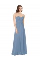 Dusty Blue Sweetheart Sleeveless Low Back A-Line Bridesmaid Dress / Evening Gowns Townsville