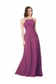 Wild Berry Strapless Sleeveless Open Back A-Line Bridesmaid Dress Townsville