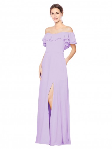 Lilac Strapless Sleeveless Low Back A-Line Bridesmaid Dress Townsville