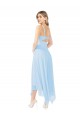 Light Sky Blue V-Neck Sleeveless Keyhole Back A-Line Bridesmaid Dress Townsville