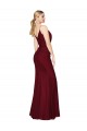 Burgundy High Neck Sleeveless V-Back Mermaid Formal Evening Gown / Prom Dress / Bridesmaid Dress Townsville