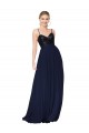Dark Navy High Neck Sleeveless A-Line Semi Formal Evening Dress / Prom Dress / Bridesmaid Dress Townsville