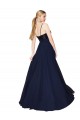 Dark Navy High Neck Sleeveless A-Line Semi Formal Evening Dress / Prom Dress / Bridesmaid Dress Townsville