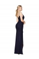 Dark Navy High Neck Sleeveless V-Back Mermaid Bridesmaid Dress / Formal Dress Townsville