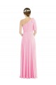 Barely Pink One Shoulder Sleeveless Trumpet Semi Formal Evening Dress / Bridesmaid Dress Townsville