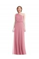 Skin Pink One Shoulder Sleeveless A-Line Semi Formal Evening Dress / Bridesmaid Dress Townsville