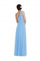 Periwinkle One Shoulder Sleeveless Trumpet Semi Formal Evening Dress / Bridesmaid Dress Townsville