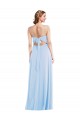 Light Sky Blue V-Neck Sleeveless A-Line Formal Evening Gown / Bridesmaid Dress Townsville