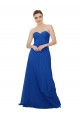 Royal Blue Strapless Sleeveless Keyhole Back A-Line Bridesmaid Dress / Evening Dress Townsville