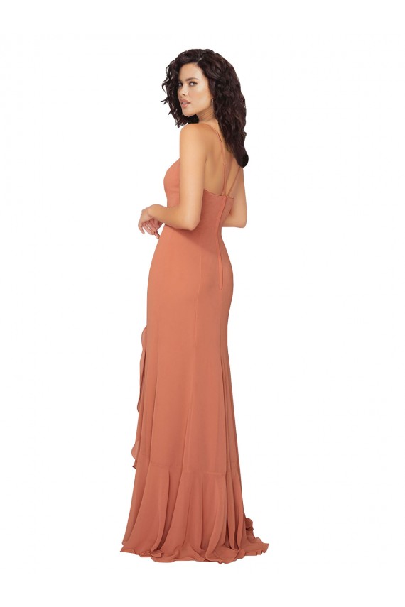 Rosewood Square Neck Sleeveless V-Back A-Line Bridesmaid Dress Townsville
