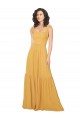 Saffron Square Neck Sleeveless A-Line Bridesmaid Dress Townsville